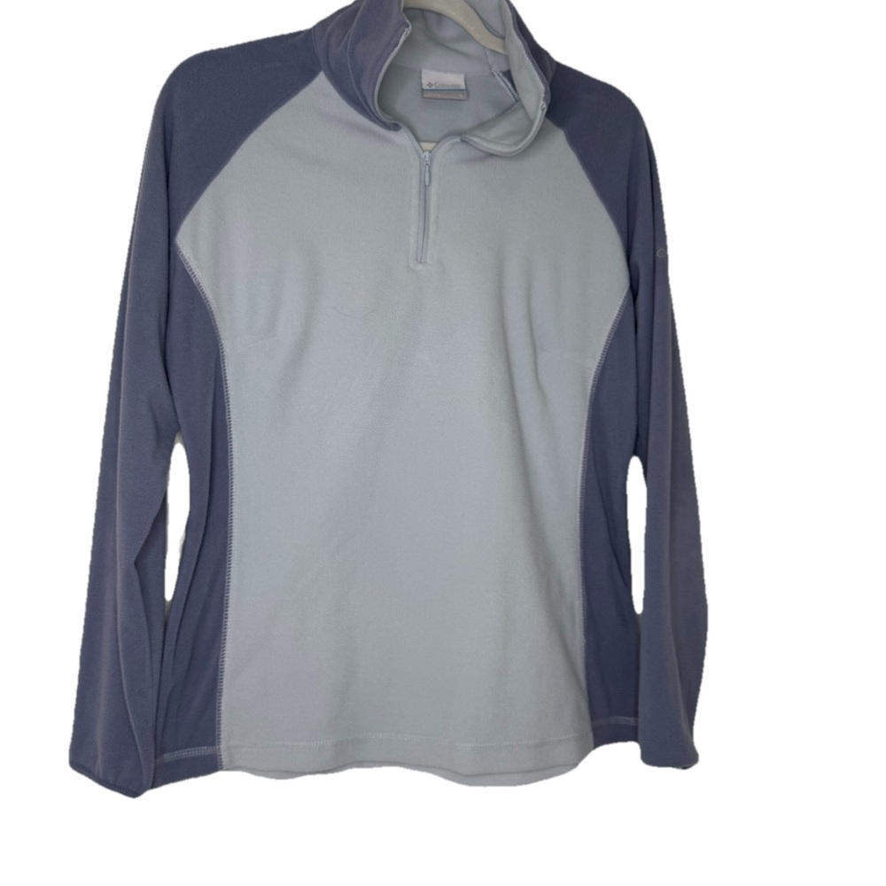 Columbia Colorblock Fleece Pullover‎ Sz Large quarter zip
